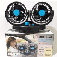 Kipas Angin Mobil SWING BISA GELENG UKURAN JUMBO 5 in HX-T515  pendingin12voll