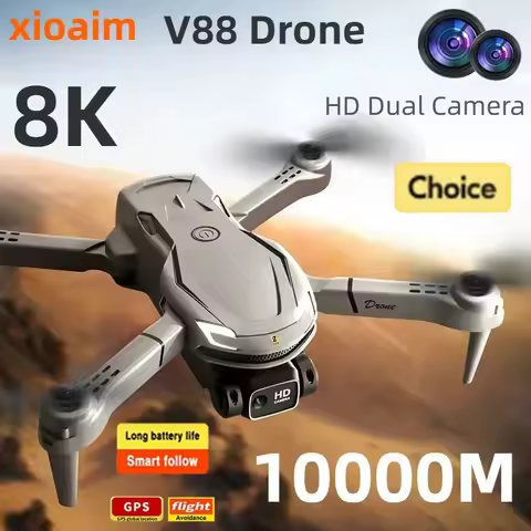 2026 New MIJIA V88 Drone 8k 5G Professional HD Dual Camera Aerial Photography 15000m Remote Control 