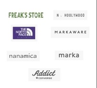 日本代購 Freak store North face purple label nanamica converse addict marka
