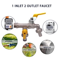 {GOOD} Garden Hose Faucet Adapter 1/2'' IBC Water Tank Connector 2-Way 1-Way Irrigation Brass Tap Joint Fitting Ball Valve
