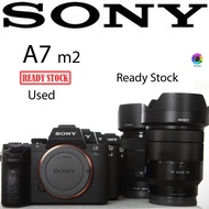 SONY ALPHA A7 MARK II KIT body or + 28-70MM (used)  .
