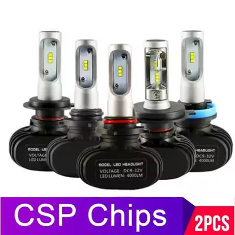 2PCS H4 H7 LED Car Headlight H1 H4 H11 9005 HB3 9006 HB4 9012 D2R H7 Led Bulb CSP 12000LM 6000K Mini