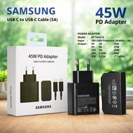 Samsung 45W 3A/5A Travel Charger Fast charging/Super Fast Charging USB C + C Cable