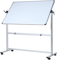 VIZ-PRO Double-Sided Magnetic Mobile Whiteboard, 48 x 36 Inches, Aluminium Frame and Stand