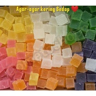 Agar agar kering sedap,Perisa Buah,kurang manis/beledo kering /Crystal candy/Dried jelly harga boron