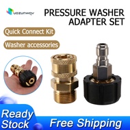Pressure Washer Adapter Set M22 To 1/4 Inch Quick Connect Kit, M22 14Mm To 1/4 Inch Quick Connect Ki