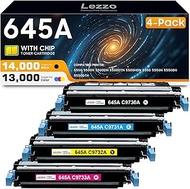 645A Toner Cartridge 4-Pack 645A C9730A C9731A C9732A C9733A Toner Replacement for HP 645A Toner for