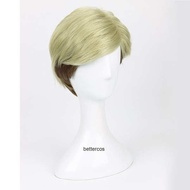 Attack on Titan Captain Irving Smith Wig Erwin Smith Light Gold Gradient cos Wig