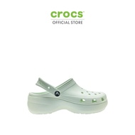 CROCS รองเท้าลำลองผู้หญิง CLASSIC PLATFORM CLOG รุ่น 206750-3YF - MINT TINT