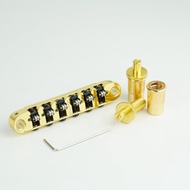 GUYKER Adjustable Tune-O-Matic Roller Saddle Locking Bridge Zinc Alloy Body for Electric Guitars ,Gu