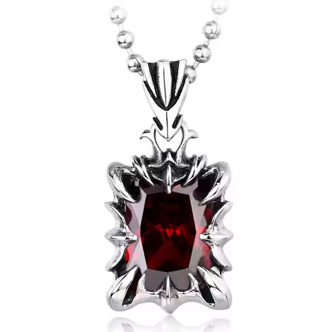 Beier New Store 316L Stainless Steel Pendant Necklace Red Black Colourful Fashion Unique Pendant Jew