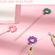 Bendable Straw Brush Pipe Tube Cleaner Brush Long Handle Pacifier Slender Clean Brush for Washing Glass Metal Pot Spout Home Tools
