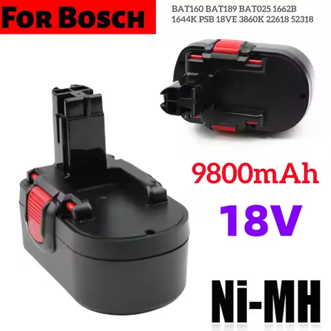 for Bosch 18V rechargeable NI-MH electric tool battery 9800mAh BAT181 BAT025 BAT026 BAT160 BAT180 PS