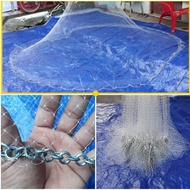 9feet 2.7m string throwing net ready to use shrimp fish