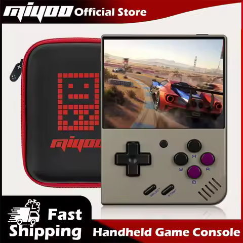 MIYOO Mini Plus Portable Retro Handheld Game Console 3.5"IPS HD Screen Mini+ Players Children's Gift