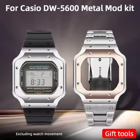 Stainless steel watch case For Casio G-shock DW5600E/BB/HR GW-B5600 GWX-5600 Metal Watch Band Case S