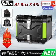 [50% discount]AENXRD Top Box Motorcycle Box 45L Givi Box Motorcycle With Base Plate alloy top box