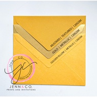 Envelopes for wedding and other occasions yellow, gold, mustard, 5R 5x7