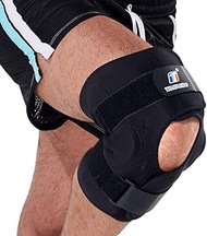 Plus Size Knee Brace, Adjustable Hinged Knee Brace with Side Stabilizers for Women Men, Knee Braces for Knee Pain Relief, Knee Support for Meniscus Tear, ACL, Arthritis, Surgery Recovery