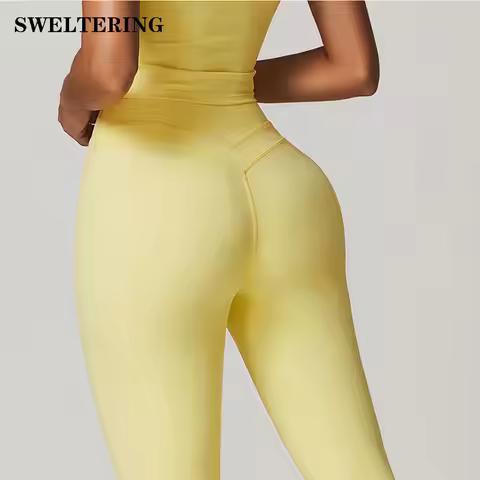 SWELTERING Yoga Pants Women Leggings Hips Lifting Gym Legging Sport High Waist Fitness Legging Bubbl