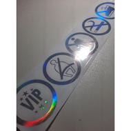 Sticker VIP hologram rainbow / cutting sticker