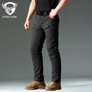 EAGLADE Black Tactical Cargo Pants for Men in Black IX7 A01