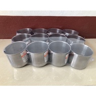 Stainless Steel Water Glass Can (With Handle) Size 8/9 Cm.(Pack Of 1 Dozen)