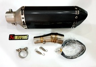 สลิปออน กับ ปลายท่อ AK 14 นิ้ว สำหรับ Kawasaki Ninja 250-300 และ Z250-300