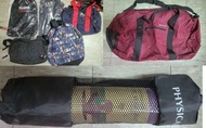 全圖6個袋+1張瑜珈毯共$500 全新 CoCa Cola Zero 可口可樂  X-LARGE Physical Fitness & Beauty 舒適堡 Backpack 背囊 背包 二手 H &