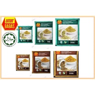 BABA'S FENNEL POWDER - JINTAN MANIS - 粗谷 ,CUMIN POWDER - JINTAN PUTIH - 幼谷 20G / 70G / 250G HALAL