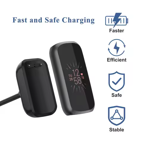 USB Type C Charger For Fitbit Charge 5/Charge 6/Luxe Charging Cable Cord For Fitbit Luxe Portable Ch