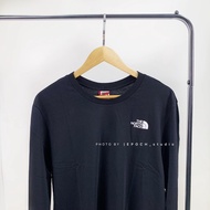 EPOCH THE NORTH FACE TNF LOGO Long Sleeve Thin T Black White