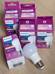PHILIPS 6W LED燈泡 E27燈腳 WARM WHITE $18/個