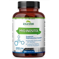 Zazzee Myo-Inositol 120 Vegan Capsules, 2000 mg(sku.2273)