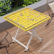 🚢Chess Table Foldable Table Portable Multi-Functional Outdoor Occasional Table Household Square Dining Table Small Table