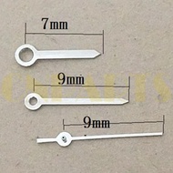 9mm Silver Arrow Shape Watch Hands for Miyota 6M12 Quartz Movement