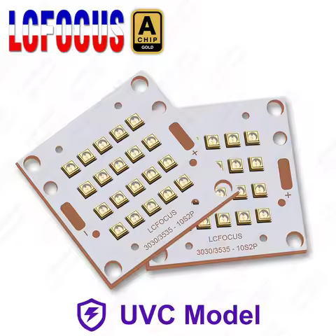 6W 12W 18W Deep UV LED Chip UVC 260nm 270nm 100mW 300mW 600mW Light Beads Ultraviolet Lamps For Wate