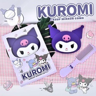 Sanrio Extraction Handheld Comb Female Student Dormitory Mirror Cute Portable Beauty Mirror B7z7