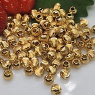 K0313A Cat's Eye Golden Beads Ancient Method Gold Card 2.8mm About (100 Pieces Out) 3.8mm (100
