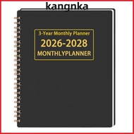 KANGNKA Calendar Book, Yearly Goals A4/A5 3 Years Monthly Planner, Premium Annual Summary 2026-2028 