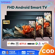 Smart TV murah 32/43/50 inch Android 12.0 TV 4K Ultra HD Android TV LED 5-year Warranty Smart TV 4A/P1 32" 43" Built-in TV box WiFi Patch Wall Android TV Murah