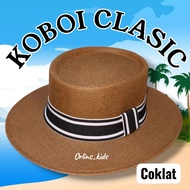 FEDORA CLASSIC COWBOY HAT FOR MEN AND WOMEN, SYNTHESIS MATERIAL, CLASSIC RIBBON