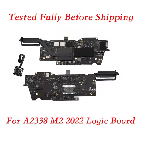 Mainboard For MacBook Pro 13" M1 M2 A2338 Motherboard 8GB Update 16GB 256GB 500GB 2TB Logic Board Wi