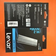 Kotak cakera keras Lexar E300 E100 E6 M.2 SSD protokol NVMe/SATA Jenis-C