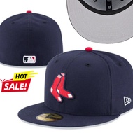 Boston Red Sox M.L.B24 - New/Era Cap59FIFTY Fitted Cap [Classic] Unisex Fashion Logo Embroidery Simp