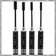 (TFAW) 4Pcs Hex Nut Drivers Screw Driver Tools Kit Set for RC Helicopter RC Boat Rc Cars Metal 4.0/5