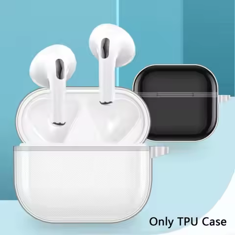 Transparent Earphone Case For Lenovo LP40 Pro Wireless Headphone Soft Silicone Earbuds Protective Co