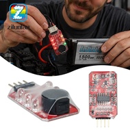 ZILUOLAN Lithium Battery Alarm, Plastic Shell Lightweight Battery Alarm Buzzer, Durable LED Indicato