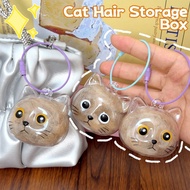 Transparent Cute Pet Hair Storage Box - Safe Durable PP Pussy Furs Organizer for Pets Lovers