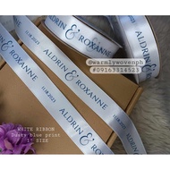 SATIN RIBBON PERSONALIZED (50 YARDS PER ROLL